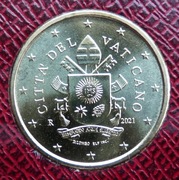 WATYKAN 2021 50 CENTÓW UNC !!!!!!!!!!