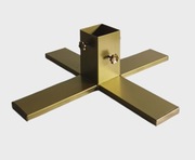 Stojak pod choinke zloty