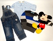 _H&M_Fajny Zestaw ubranek dla chłopca -ogrodniczki,R.80_