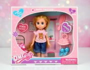 Lalka z akcesoriami ubrankami zestaw prezent dla dziewczynki 