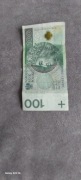 Banknot 100 zł Ciekawy numer