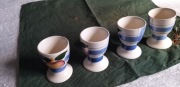 Kieliszki na jajka ceramiczne wysokość  6,8 cm - 4 sztuki.