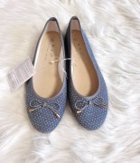 Damskie baleriny szare w kropki rozmiar 40 nowe 