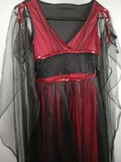 Strój przebranie wampirzyca czarownica bal karnawałowy S 36