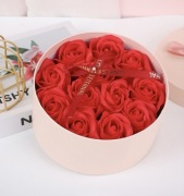 Flower box pudełko kwiaty mydlane prezent bukiet pachnące