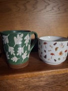 KUBEK 2 SZT JESIEŃ LIŚCIE GRZYBKI GRZYBY HOMLA JAK HOME&YOU