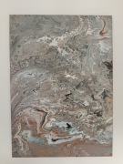 Abstrakcyjny obraz ręcznie malowany.