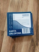 Karta urlopowa druki