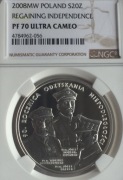 20 ZŁ 90 R ODZYSKANIA NIEPODLEGŁOŚCI 2008 NGC PF70 ! MAX IDEAŁ