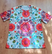 Piękna koszulka, T-shirt  hipisowski, wzory, woodstock. Rozmiar M. Nowy