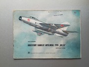 Odrzutowy samolot typu Delta-MON- model kartonowy 