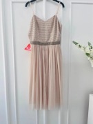 Sukienka tiulowa midi zdobiona 42 XL Amelia Rose