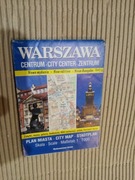 warszawa- plan, mapa kolekcjonerska, stara 