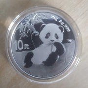 Srebrna moneta Chińska Panda 2020 jedna uncja Ag999 - idealna