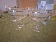 Stare kieliszki do szampana, 5 sztuk