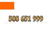 508 651 999 ZŁOTY NUMER STARTER ORANGE ŁATWY NA KARTĘ PREPAID GSM
