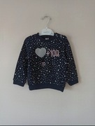 Czarna bluza dla dziewczynki r. 80cm 100% bawełna