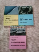  NOWE Testy do policji 2025 zestaw 3 książek 