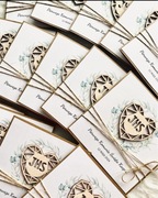 Zaproszenie komunijne serce IHS