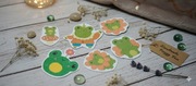 Urocze Naklejki Żabki Handmade - Zestaw 6 szt. Cottagecore