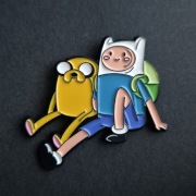 Emaliowana przypinka Jake i Finn Pora na przygodę Adventure Time Cartoon 
