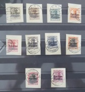 POCZTY LOKALNE Brzeziny wyd. Bernsteina na wycinkach Błędy Bez orła i No