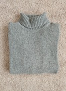 Gruby golf (bez metki) męski Zara szary wełna/nylon, rozm. L