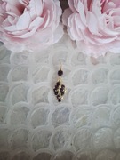 Przywieszka do łańcuszka granat hematyt 