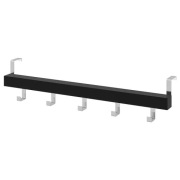 IKEA TJUSIG Wieszak na drzwi/ścianę, czarny, 60 cm