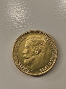 5 Rubli 1900 carska Rosja ruska stara ciekawa moneta wykopki po zbieraczu