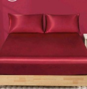 3 częściowyLuksusowy  satynowy zestaw na łużko.