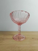 Pucharek cukiernica Verre brillant szkło Ząbkowice rozalinowe 3