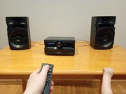 Panasonic SC-UX100 Bluetooth + pilot + głośniki | mocny bas 300W