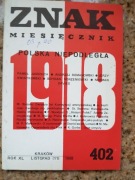 Znak miesięcznik nr 402. 1918 Polska niepodległa