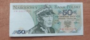 Banknot 50 zł z 1988r, Seria HW Stan!!!