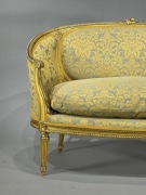 Sofa typu  bergere w stylu Ludwik XVI, Francja,  około 1900