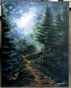 Obraz ręcznie malowany 50/40 cm