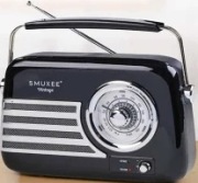 NOWE Radio SMUKEE RETRO z Bluetooth - czarne