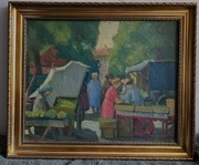 Obraz olejny: Rynek warzywny