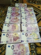 Numizmatyka banknoty 0. Euro.