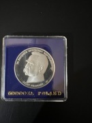 50 000 zł Józef Piłsudski 1988r. Ag 750