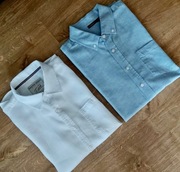 Racing Green / Livergy __dwie lniane koszule__M /kołnierzyk 39-40 