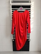 Zjawiskowa asymetryczna sukienka z drapowaniem Colori rozmiar L 40 premium 