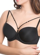 Ozdobne ramiączka do biustonosza. Julimex. Nowe. Kolor CZARNY