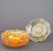 Zestaw 6 talerzyków deserowych pomaranczowych