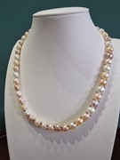 Srebrny naszyjnik z perłami pr 925