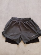 Spodenki męskie  biegowe z getrami 2w1 Lixada roz. M