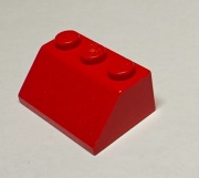Lego 3038 skos 2x3 czerwony - 2 sztuki !