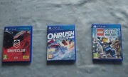 Pakiet gier DRIVECLUB,ONRUSH,LEGO CITY TAJNY AGENT