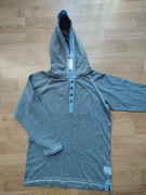 SZARA BLUZA KOSZULKA ROZM 140 KAPTUR COOLCLUB